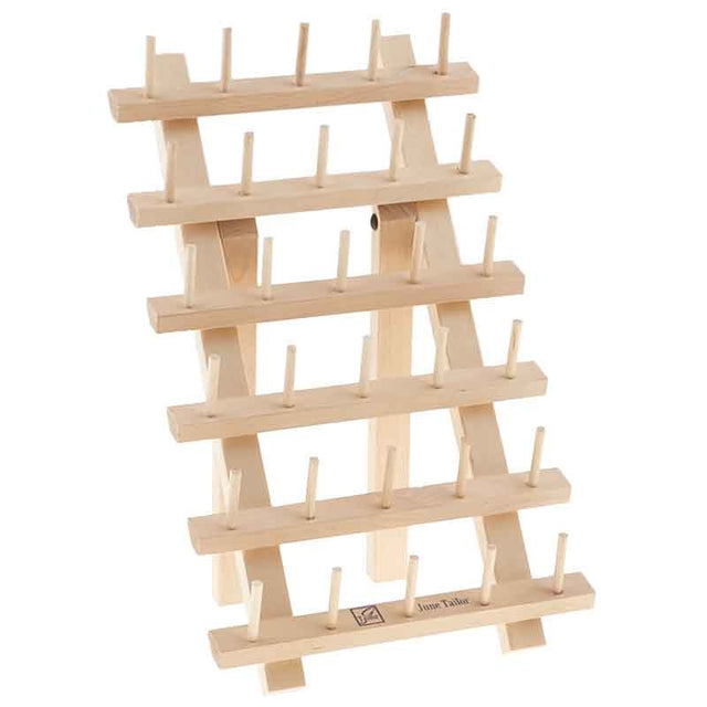 Thread Holder 30 Spool Wooden Braid Stand Sewing Organization For