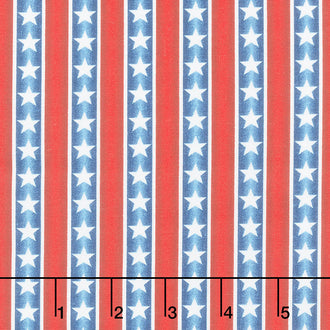 Life's a Kick - Stars & Stripes Blue Yardage
