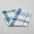 Tea Towel - White & Light Blue Large Check Primary Image