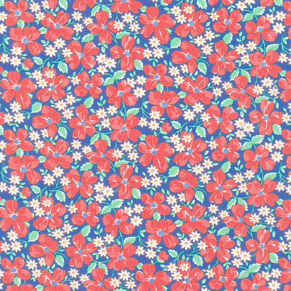 30's Playtime - Garden Party Bluebell Yardage