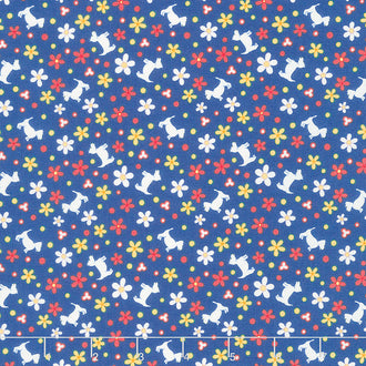 30's Playtime - Scottie Stroll Bluebell Yardage