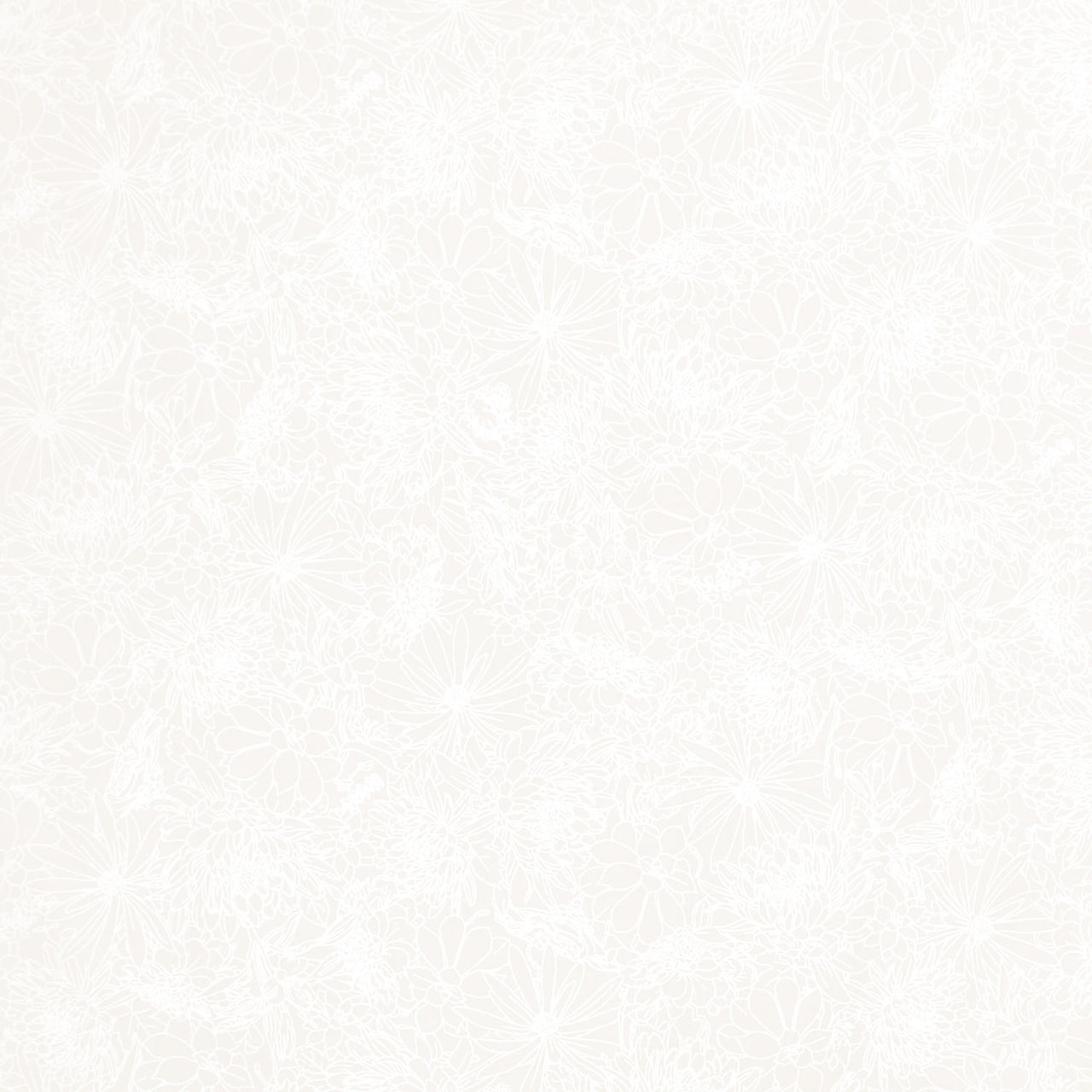 Solitaire Whites - Soft White - Blossom Soft White Yardage Primary Image