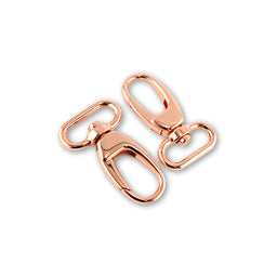 Emmaline 1" Designer Profile Swivel Snap Hooks - Set of Two Copper Primary Image