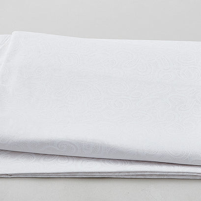 Infinity - Flowing Ribbon With Dots Pigment White on White 108" Wide 3 Yard Cut