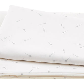 Pin Drop White on Silver 2 Yard Cut