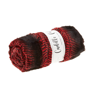 Luxe Cuddle® - Mamba Cardinal/Black 2 Yard Cut