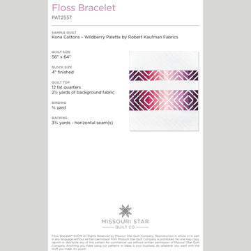 Digital Download - Floss Bracelet Quilt Pattern by Missouri Star Alternative View #1