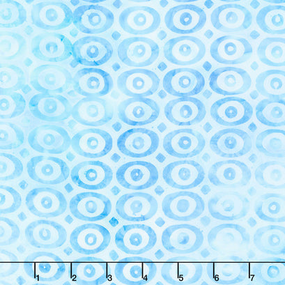 Artisan Batiks Bubble Blues - Dots Sea Mist Yardage