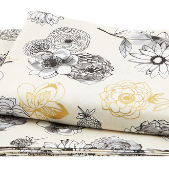 Rosette - Natural Flowers Metallic 2 Yard Cut