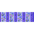 Hydrangea Bliss - Hydrangea 11" Stripes Florals Purple Yardage Alternative View #1