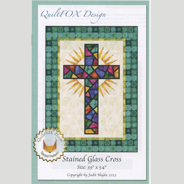 Stained Glass Cross Wall Hanging Pattern Primary Image