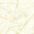 Gingko Garden - Ginkgo Blender White Metallic Yardage Alternative View #1