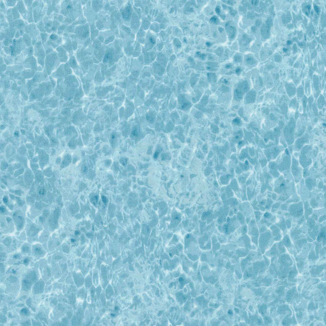 Naturescapes - Tranquil Water Mid Blue Yardage Primary Image