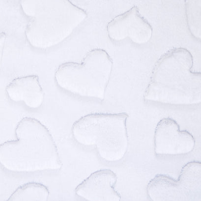 Luxe Cuddle® - Hearts Snow Yardage