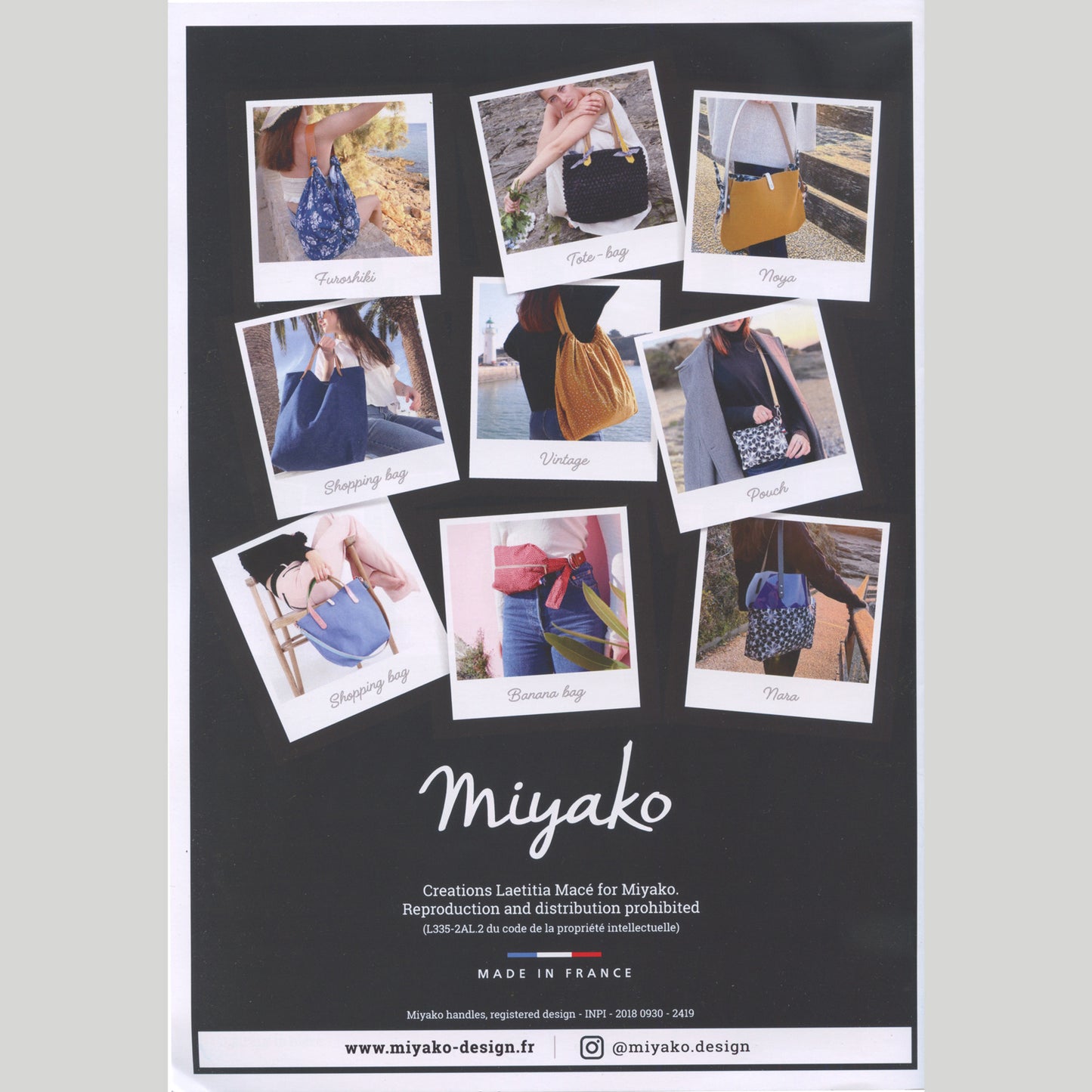 Miyako Bags Sewing Booklet Alternative View #1
