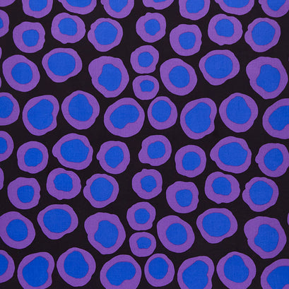 Kaffe Fassett Collective - February 2023 - Darker ColorwayFish Lips Black Yardage