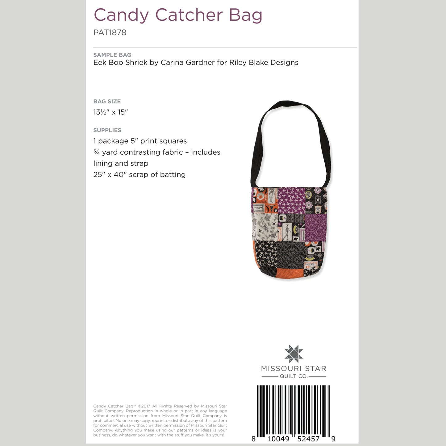 Digital Download - Candy Catcher Bag Pattern by Missouri Star Alternative View #1