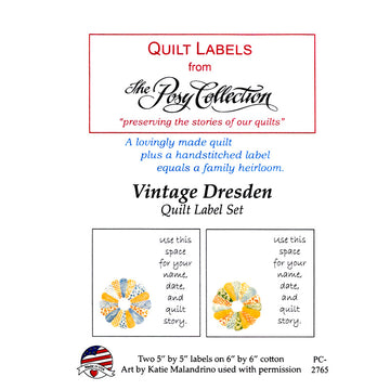 Vintage Dresden Quilt Labels Alternative View #1