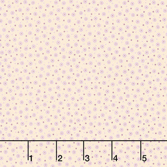 Plumberry ll - Plum Dots Cream Yardage