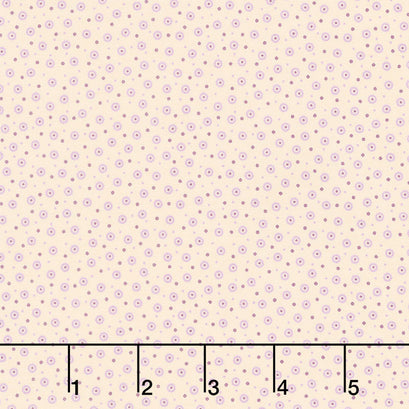 Plumberry ll - Plum Dots Cream Yardage