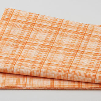 Retreat Yourself - Wellness Plaid Orange 2 Yard Cut
