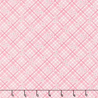Aunt Grace Calicos - Lattice Pink Yardage
