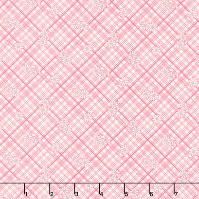 Aunt Grace Calicos - Lattice Pink Yardage