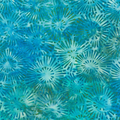 Artisan Batiks - Celestial Starburst Aqua Yardage