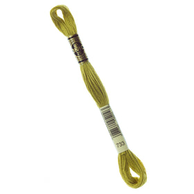 DMC Embroidery Floss - 733 Medium Olive Green Primary Image