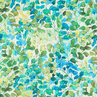 Morning Light - Packed Leaves Green Multi Yardage