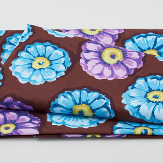 Kaffe - 85 and Fabulous Zinnia Aqua 2 Yard Cut