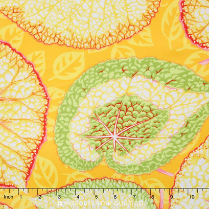 Kaffe Fassett Sunbeam Collective - Big Leaf Yellow Yardage