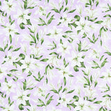 Spring Awakening - Lilies Lilac Multi Yardage Primary Image