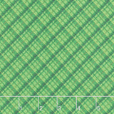 Holiday Charms - Plaid Green Metallic Yardage Primary Image