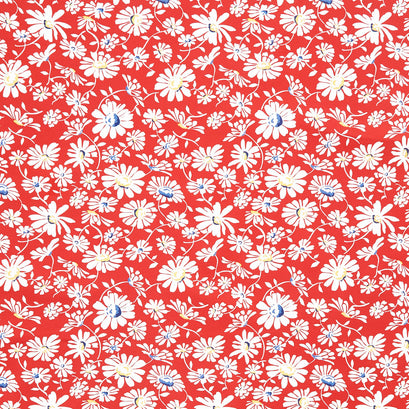 Sweet Melodies - Daisies Red Yardage