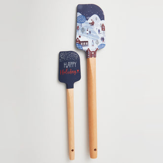 Winter Village Spatula Set