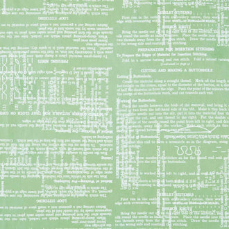 Sew Journal - Pattern Making Green Yardage