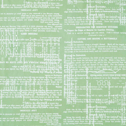 Sew Journal - Pattern Making Green Yardage