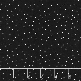 Black Tie - Dots Black Yardage