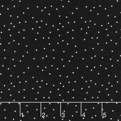 Black Tie - Dots Black Yardage