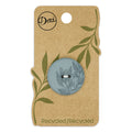 Recycled Hemp 28mm Laser Button - Dark Turquoise Alternative View #1