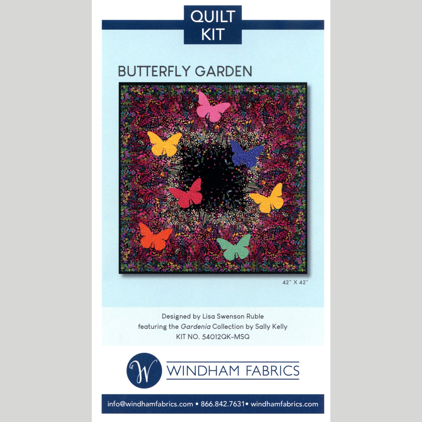 Butterfly Garden Quilt Kit Alternative View #2