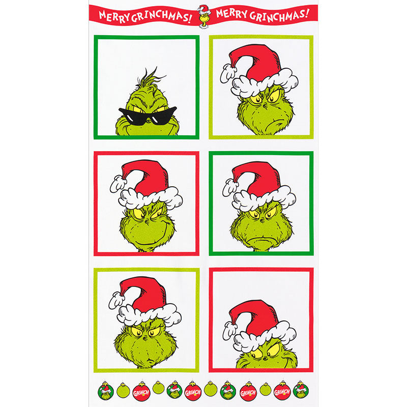 How the Grinch Stole Christmas - Grinch Blocks Holiday Multi Panel