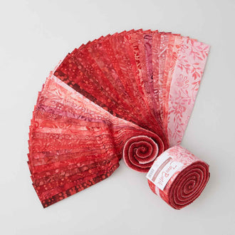 Java Batiks Red Favorites Strips