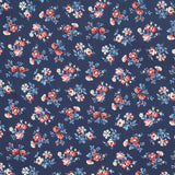 Victory Garden - Tossed Small Vintage Florals Navy Yardage Do not publish till 7/1 Primary Image
