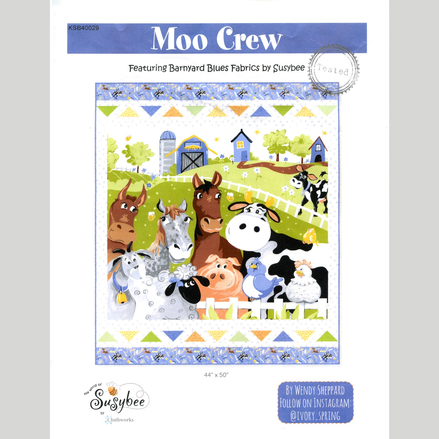 Moo Crew Quilt Kit Alternative View #2
