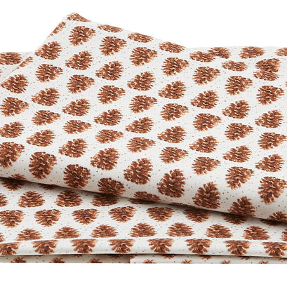 Little Ones - Pine cones White/Brown 2 Yard Cut