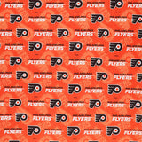 NHL - Philadelphia Flyers Tone on Tone Orange Yardage Primary Image