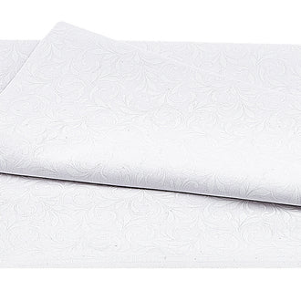 Morning Mist VII - White on White Swirl 2 Yard Cut