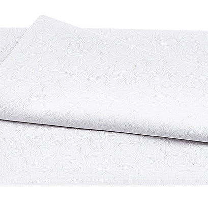 Morning Mist VII - White on White Swirl 2 Yard Cut
